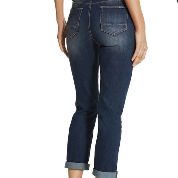 Chicos Great Condition 2.5 Crop So Slimming Deep Cypress Lake Jeans 14 - Picture 4 of 13